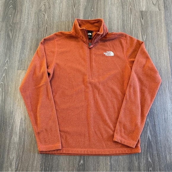 The North Face Other - The North Face Men’s Fleece Pullover Textured Cap Rock Picante Red Heather sz S